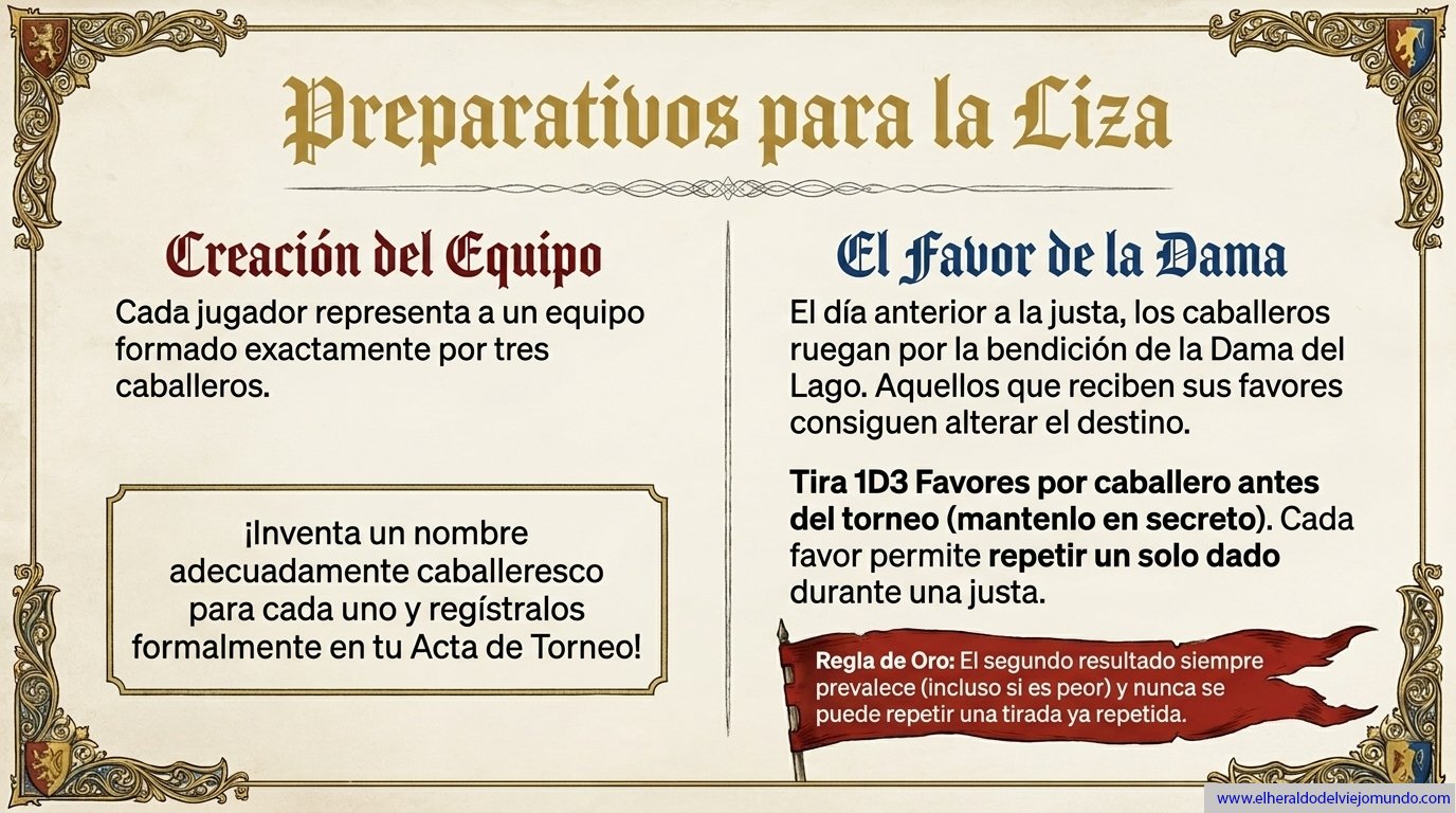 Preparativos para la Liza