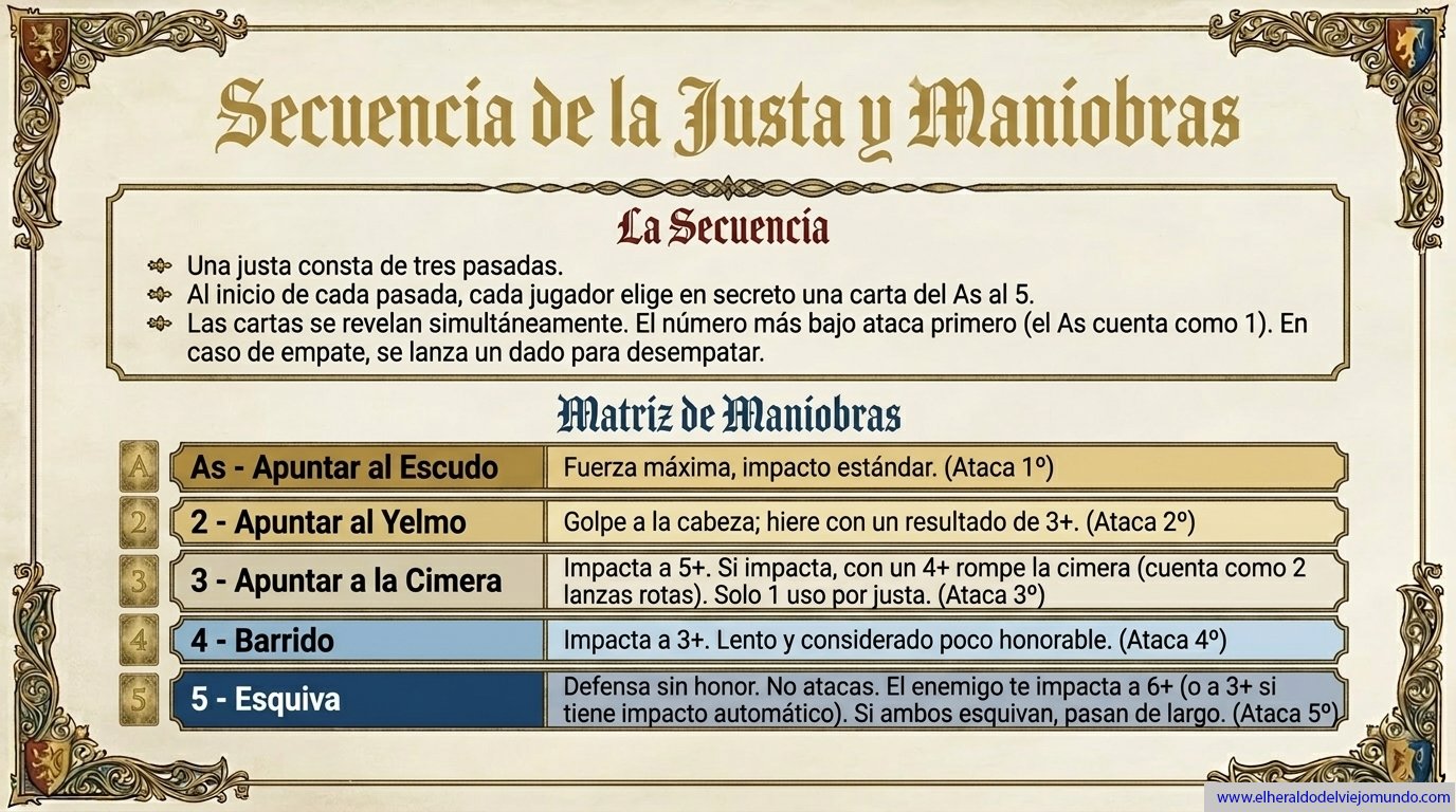 Secuencia de la Justa y Maniobras